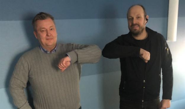 Patrik Silfvernagel, Regionchef Swerock och Peab Asfalt och Patrik Snell, VD Snells.