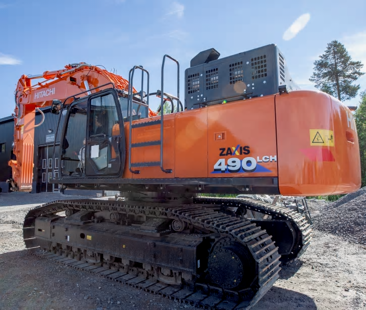 Hitachis 50 tons bandgrävare ZX490LCH.
