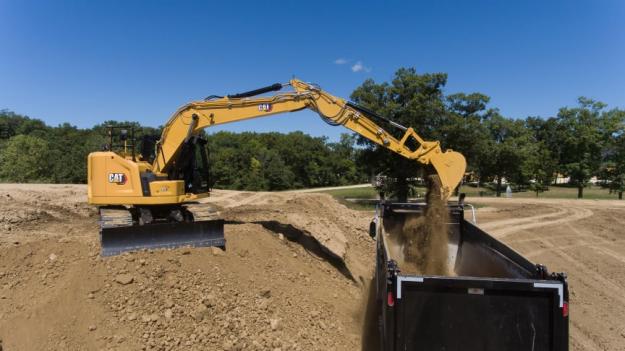 Cat 315 CR från Caterpillars nya Next Generation-serie.