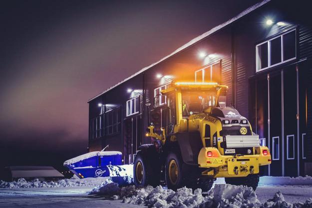 En Volvo L60H levererad av Swecon till Grus Schakt i Umeå.