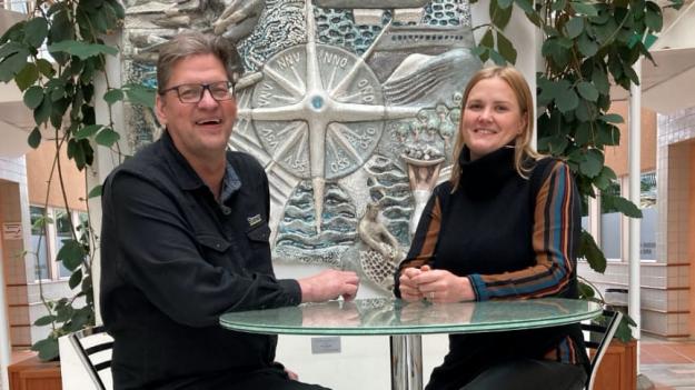 Reidar Selling och Eva Edblad utgör teamet på det nya kontoret i &Ouml;rnsköldsvik.