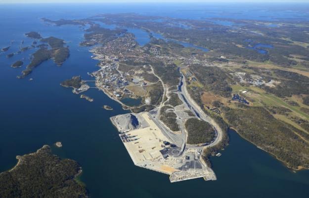 Stockholms nya storhamn Norvik.