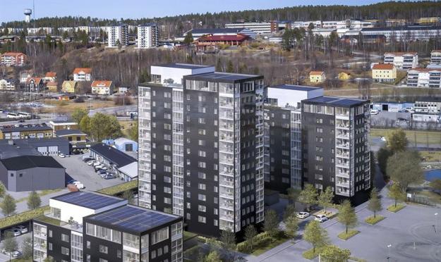 Visionsbild över fastighetsprojeket Framnäsudden (bilden är en illustration).