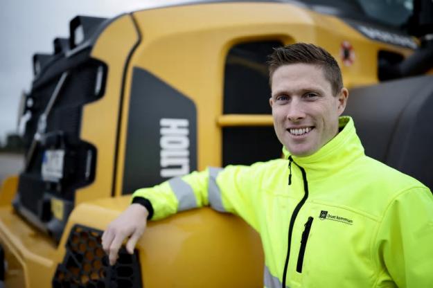 Fredrik Bottenmark, miljö- och renhållningsingenjör på Orust kommun samt platschef på Månsemyr.