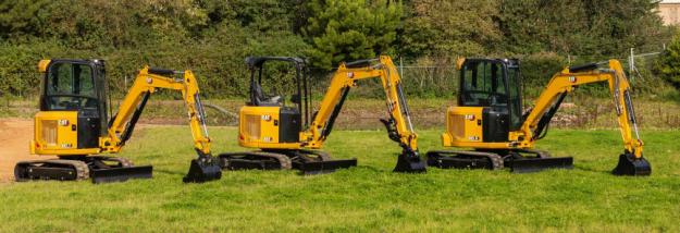 Cat 302.7 CR, Cat 303 CR samt Cat 303 CR Next generation.